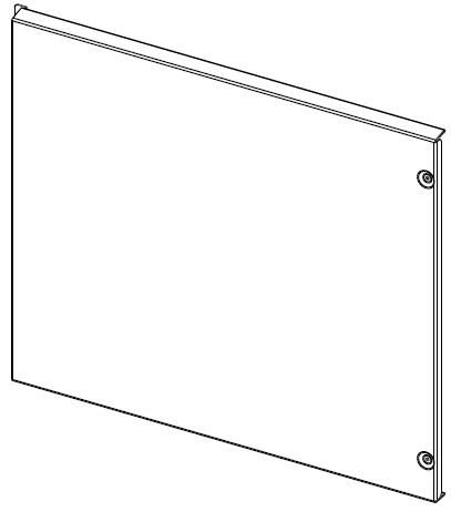 front galvanized panel drawing